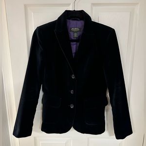 Womens Eddie Bauer Velvet Blazer.